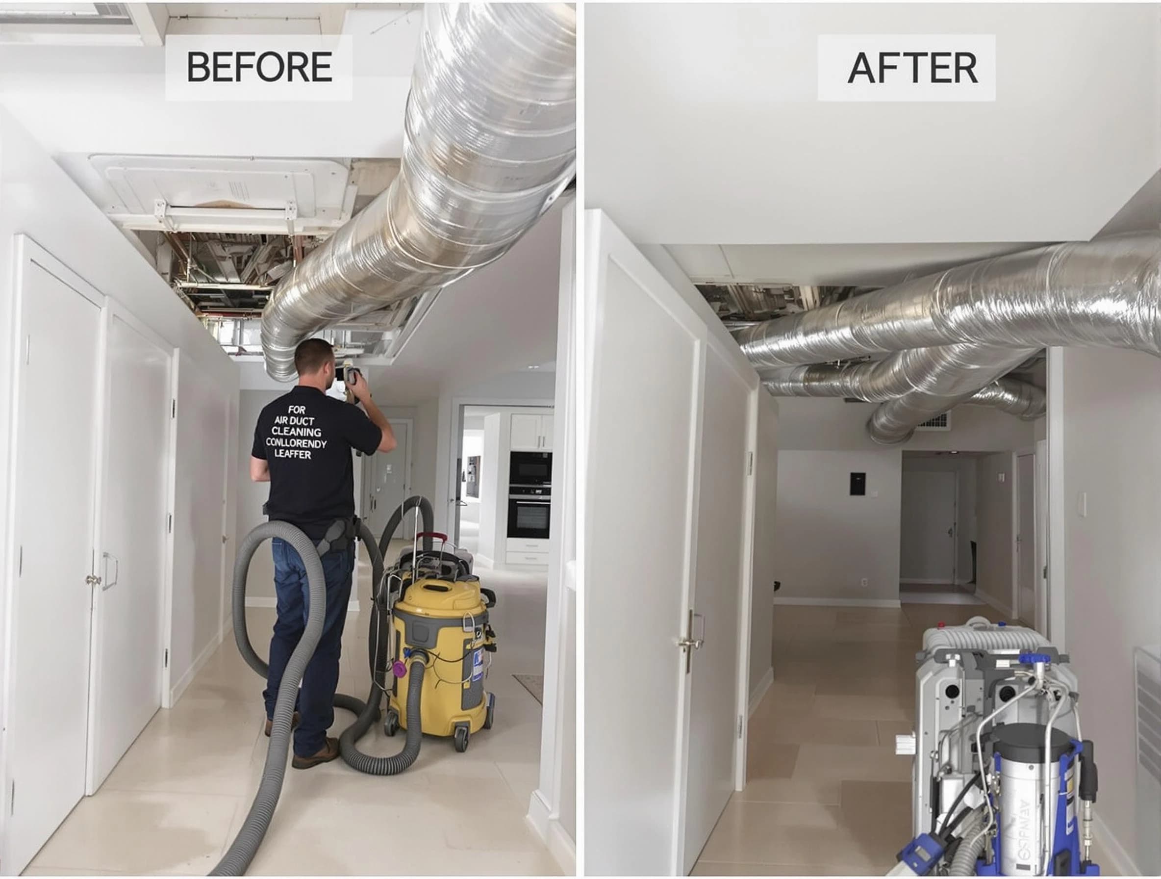 Wyndham Air Duct Cleaning professional performing thorough air duct cleaning in Wyndham