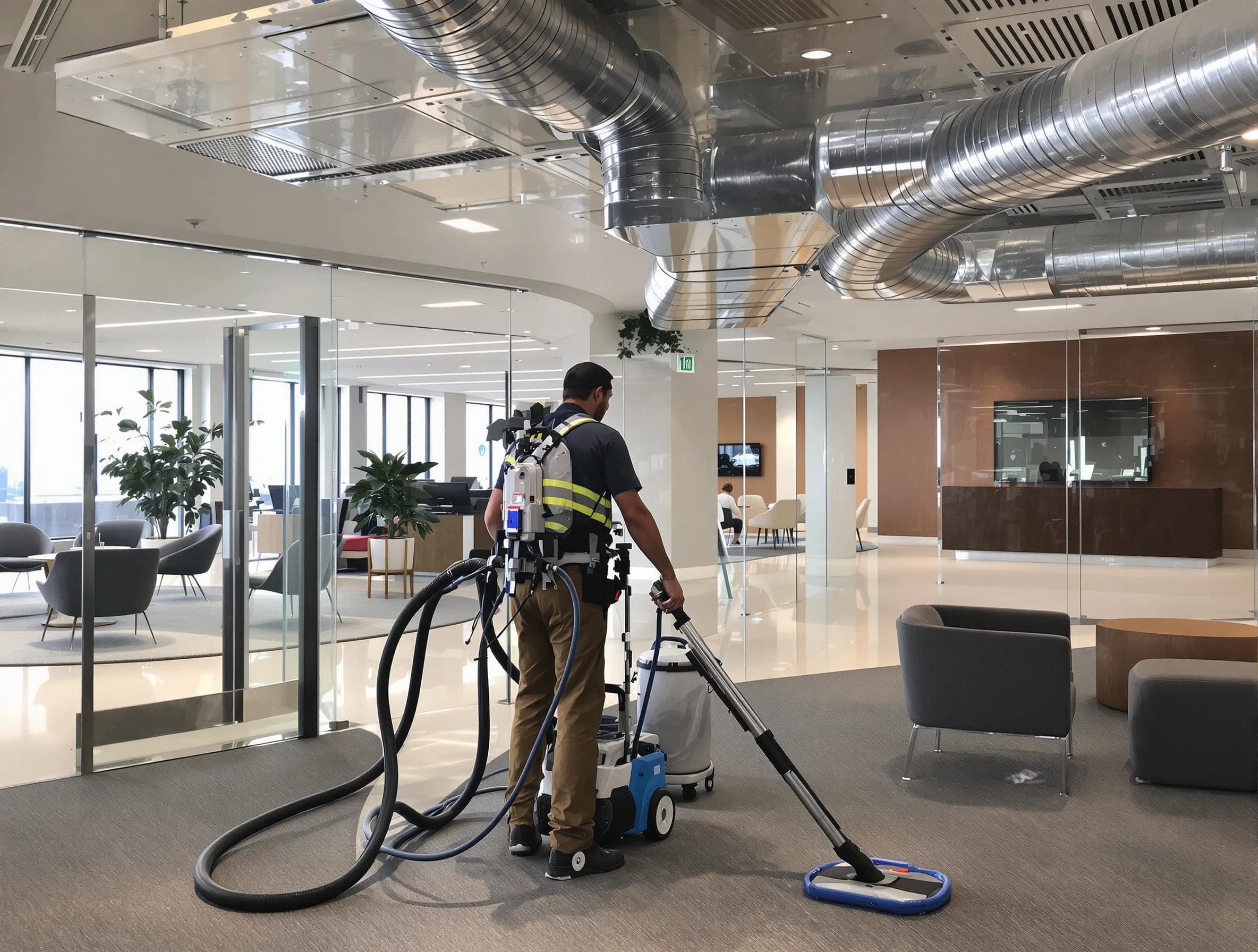 Commercial duct cleaning service by Wyndham Air Duct Cleaning in Wyndham