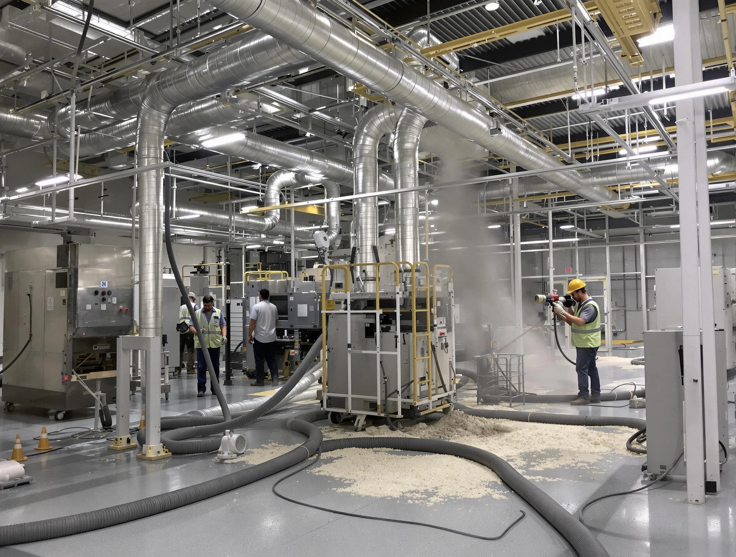 Heavy-duty industrial duct cleaning by Wyndham Air Duct Cleaning in Wyndham