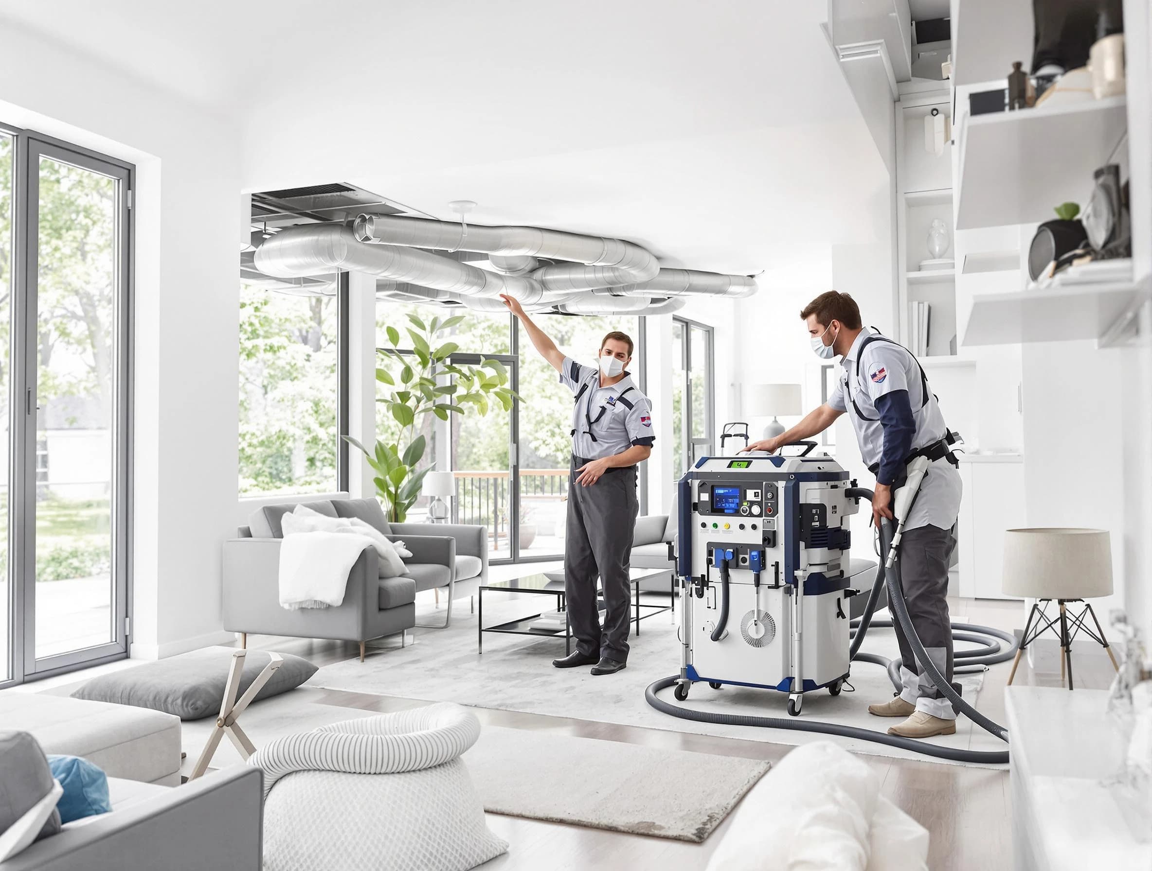 Wyndham Air Duct Cleaning professional conducting pure air duct cleaning with state-of-the-art equipment in Wyndham