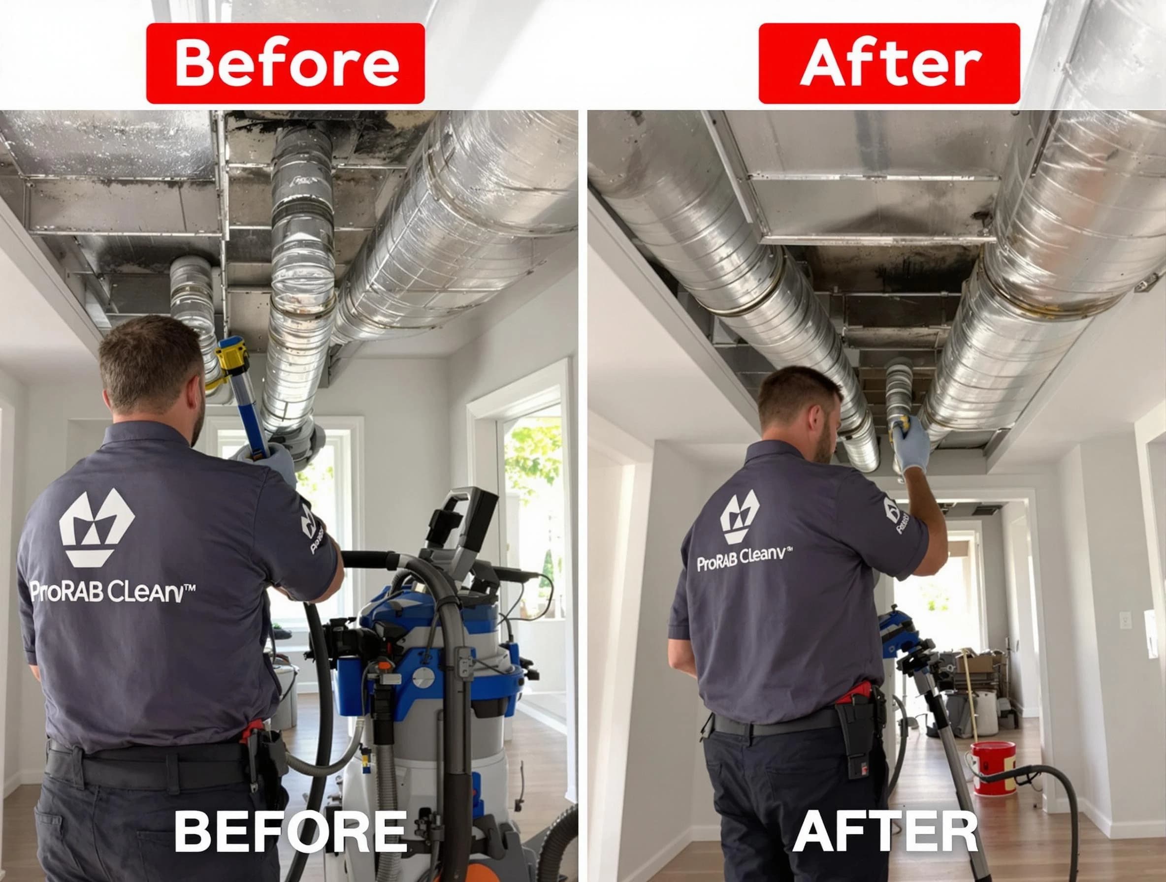 Wyndham Air Duct Cleaning expert performing thorough residential duct cleaning in a Wyndham home