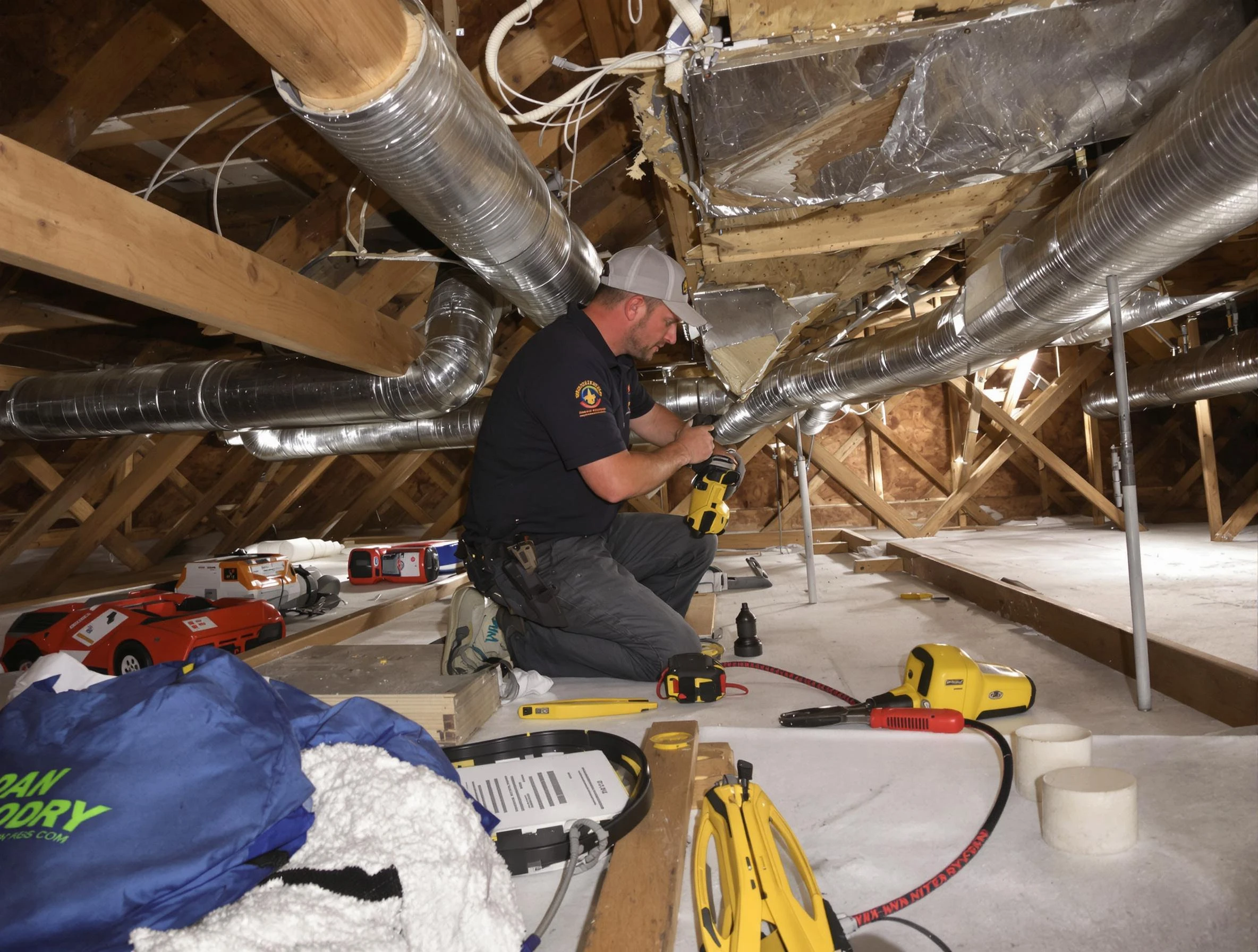 Professional air duct repair by Wyndham Air Duct Cleaning in Wyndham
