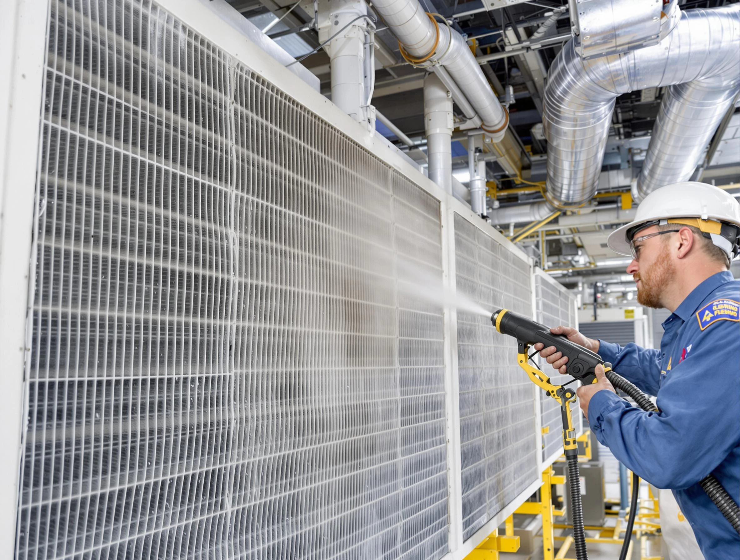 Professional commercial coil cleaning by Wyndham Air Duct Cleaning in Wyndham