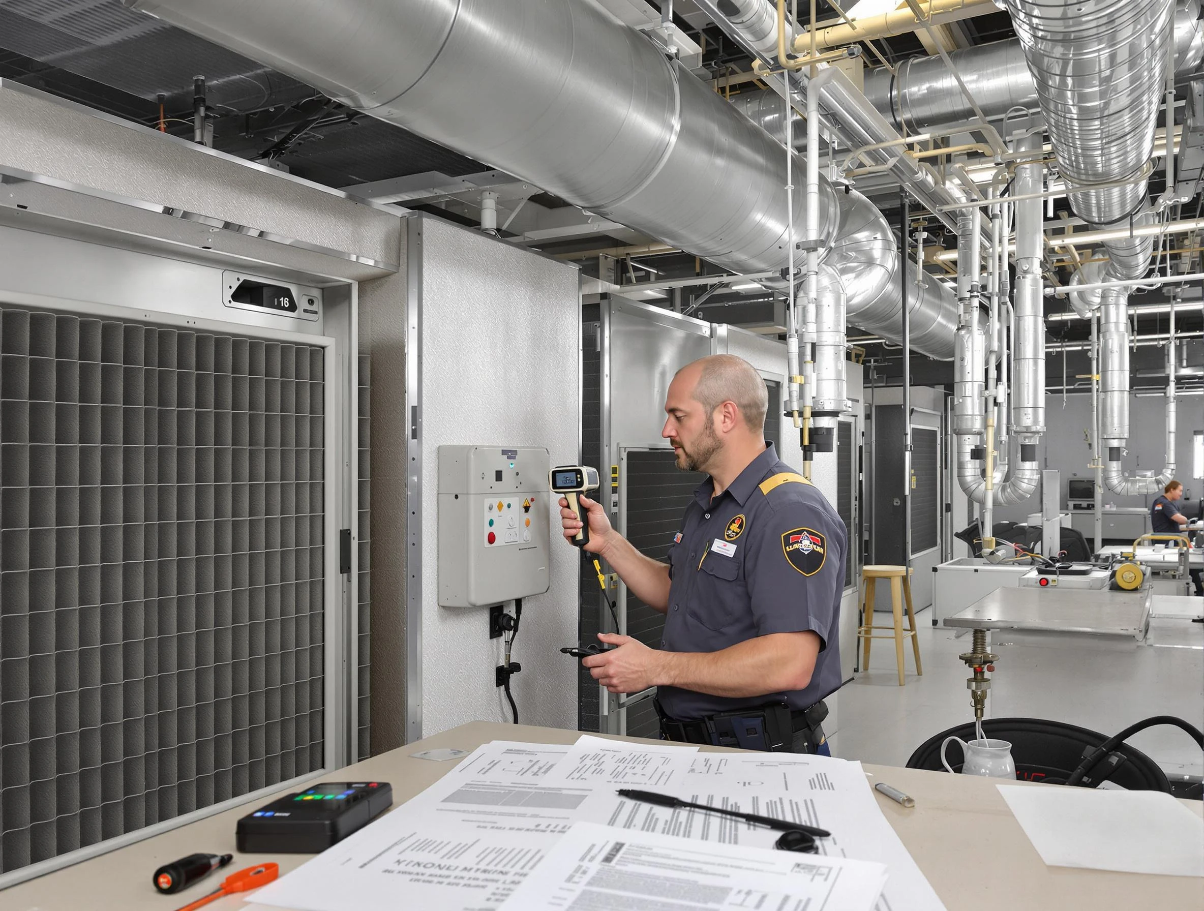 Professional filter system inspection by Wyndham Air Duct Cleaning in Wyndham