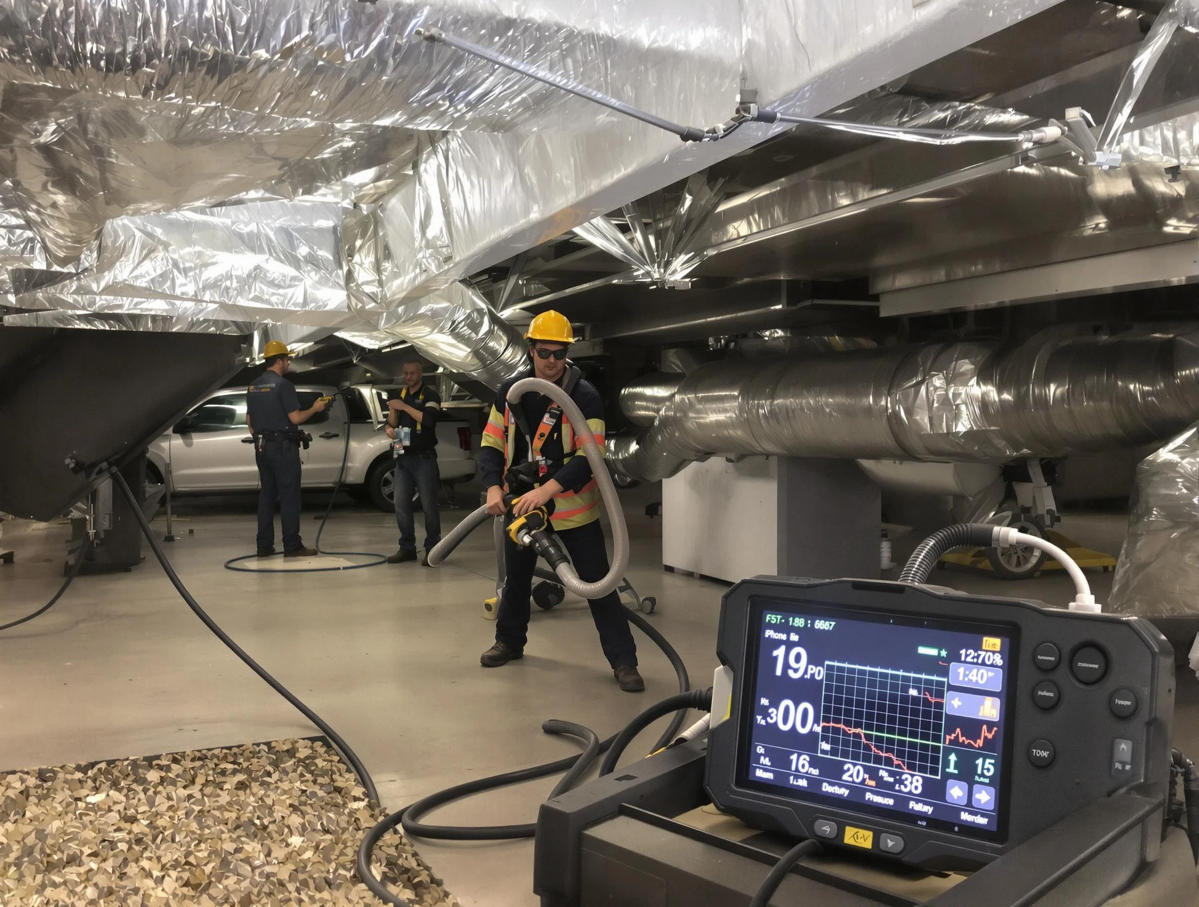 Professional negative pressure duct cleaning by Wyndham Air Duct Cleaning in Wyndham